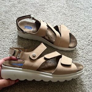 Wolky Women's Size 40 ‘Ikaria’ Adjustable Slingback Ankle Strap Strappy Sandals